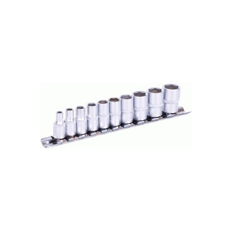 Набор головок 10 предметов (1/4",4-13) АвтоДело 39845