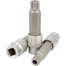 Вставка Spline M16 с головкой 1/2" (100 мм, с отверстием) АвтоДело ПРОФи