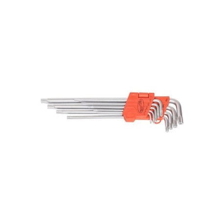 Набор ключей TORX 9 пр. (Т10-Т50) Г-образных (удл. с отв.) АвтоДело