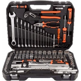 Набор инструментов 123 пр. (1/2"-1/4") АвтоДело ПРОФи (6-гранные головки)