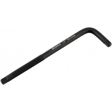 Вороток для головок 1/4" Г-образный 150х30 мм (CrMo, усиленный) АвтоДело 39770