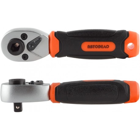 Ключ трещоточный для бит и головок 1/4" (72 зуба) АвтоДело PRO 39668