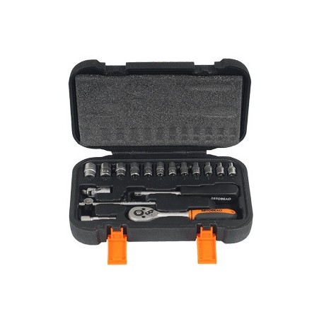 Набор головок 17 предметов (1/4",4-13) АвтоДело 39917