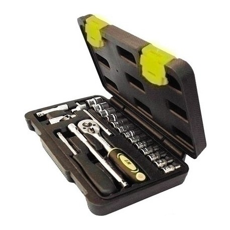 Набор головок 19 предметов (1/4",4-14) CrV 970819