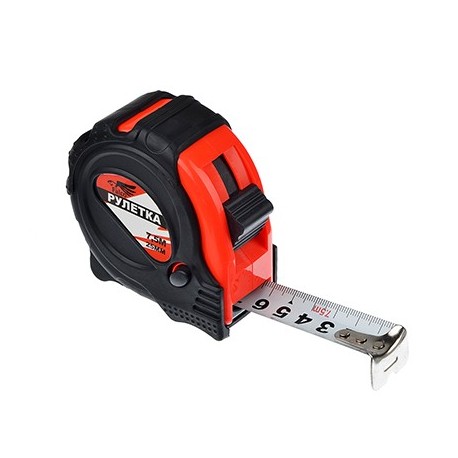 Рулетка 7,5 м*25 мм (обрезиненная) 658-039