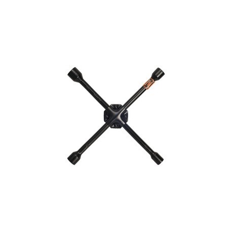 Ключ баллонный КРЕСТ 14х17х19х22 АвтоДело усиленный черный 30814