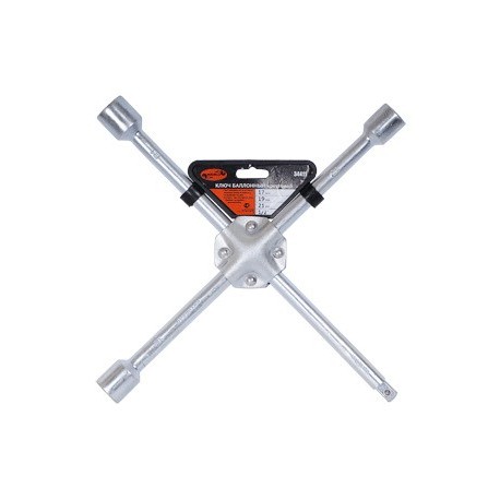 Ключ баллонный КРЕСТ 17х19х21х1/2" усиленный АвтоДело 34411