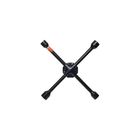 Ключ баллонный КРЕСТ 17х19х21х22 усиленный черный АвтоДело 30817