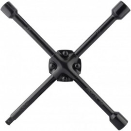 Ключ баллонный КРЕСТ 17х19х22х1/2" усиленный черный АвтоДело 30812