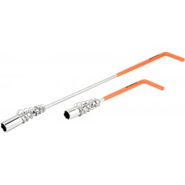 Ключ свечной 21 мм с карданом удлиненный (Г-обр., пружина) АвтоДело 34315