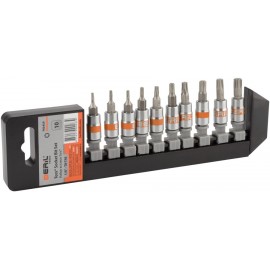 Набор вставок TORX 10 пр. (T8-T45 с гол. 1/4", холдер) BERIL 701410