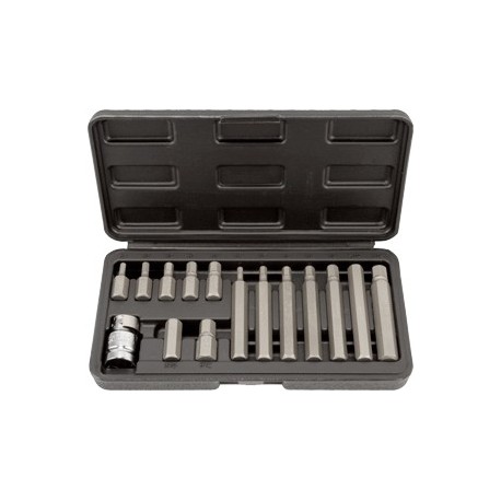 Набор вставок шестигранных 15 пр.(4-12 мм) АвтоДело