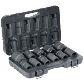 Набор головок 1" для гайковерта 11 предметов (27-50, квадрат 21, 22) АвтоДело 40329