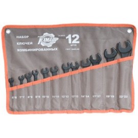Набор комбинированных ключей 12 предметов (6-22) ТЕХМАШ 12776