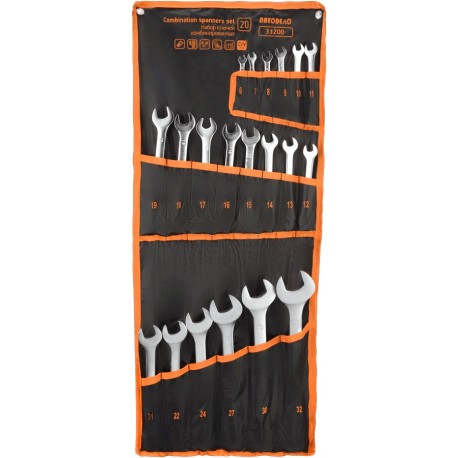 Набор комбинированных ключей 20 предметов (6-32) АвтоДело 31200