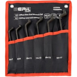 Набор накидных ключей ключей 6 предметов(8-17) BERIL 103506