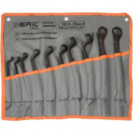 Набор накидных ключей ключей 10 предметов(8-27) BERIL 103510