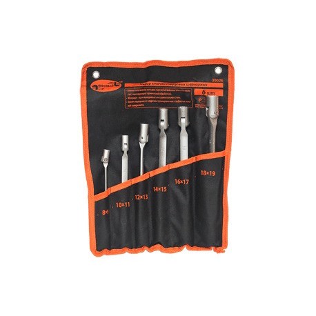 Набор шарнирных ключей 6 пр.(8-19) АвтоДело, сумка