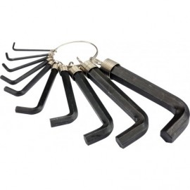 Набор шестигранников 10 пр. (2-14) на кольце TOYA