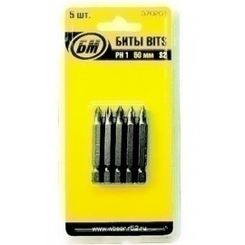 Биты односторонние PH 1х 50 мм (5 шт)