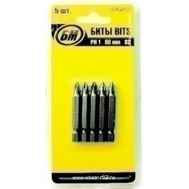Биты односторонние PH 3х 50 мм (5 шт)