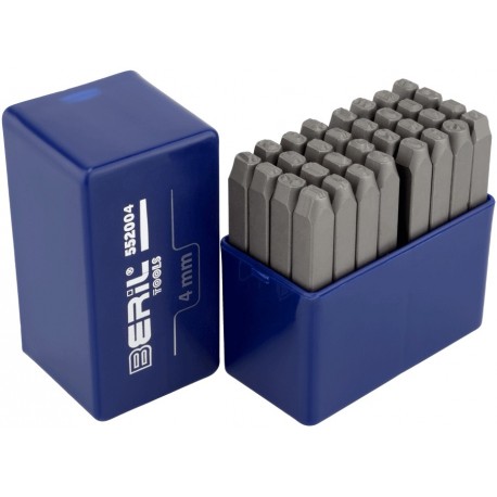 Клейма буквенные кириллица 4 мм (стальные) BERIL 552004