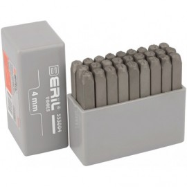 Клейма буквенные латиница 4 мм (стальные) BERIL 553004