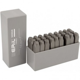 Клейма буквенные латиница 10 мм (стальные) BERIL 553010