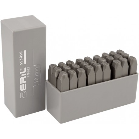 Клейма буквенные латиница 10 мм (стальные) BERIL 553010