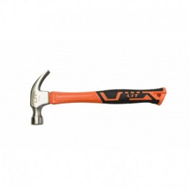 Молоток-гвоздодер 750 гр с фиберглассовой ручкой кованый