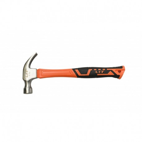 Молоток-гвоздодер 750 гр с фиберглассовой ручкой кованый 