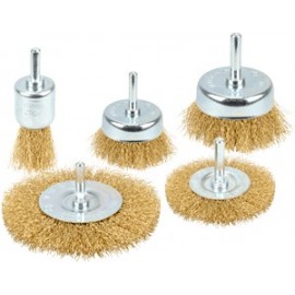 Набор корщеток зачистных д/дрели 5шт.(D-25/50/75/60/75мм.большой) АвтоДело