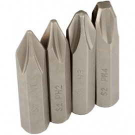 Набор насадок д/УДАРНОЙ отвертки (PH1,2,3,4х36мм) АвтоДело