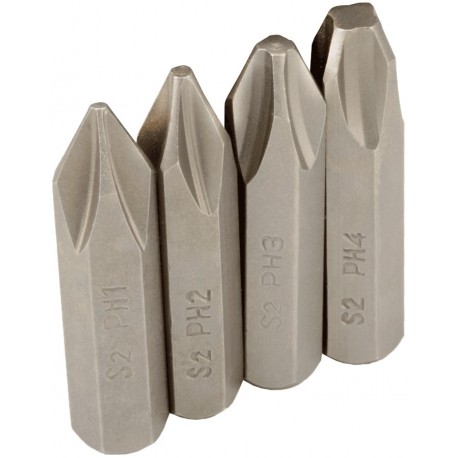 Набор насадок д/УДАРНОЙ отвертки (PH1,2,3,4х36мм) АвтоДело