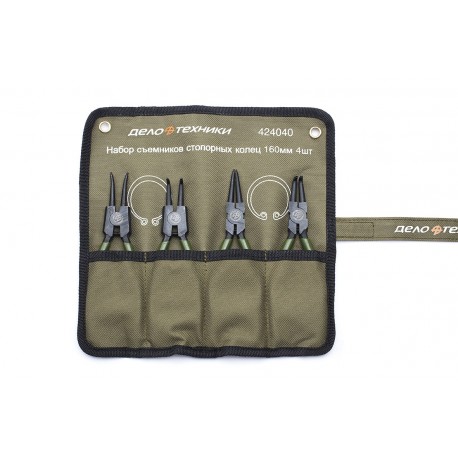 Набор съемников стопорных колец 180 мм 4 пр. Дело Техники 424041