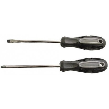 Отвертка крестовая PH4 (200мм) рез.ручка