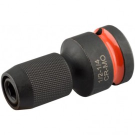 Аадаптер-переход для бит-вставок 1/2"--HEX 1/4" АвтоДело 44820