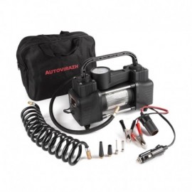 Автокомпрессор 12V (10 атм. 75 л/мин) двухцилиндровый AUTOVIRAZH AV-010750