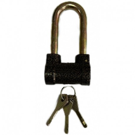 Замок навесной 50мм удлинённая дужка ( 3 ключа)