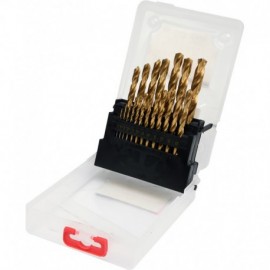 Наб. сверл по мет. HSS-TiN 19 шт. 1-10мм