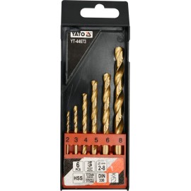 Наб. сверл по мет. HSS-TiN 6 шт. 2-8мм