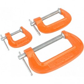 Набор струбцин G-образных 3 пр. (25 ,50,75 мм) BERIL 496003