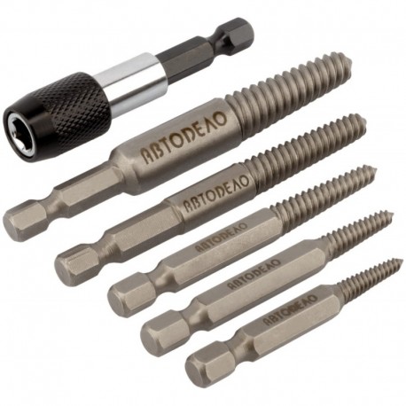 набор экстракторов для шуруповерта М3-М18 (5шт. пл/кейс) АвтоDело 40289