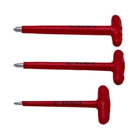 Отвертка Т-обр. плоская 155*1,0 диэлектр. НИЗ (1000 В) 25813313