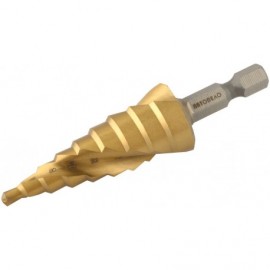 Сверло ступенчатое 4-20 мм (9 ступ., хвостовик-6 гр.) АвтоDело 45720