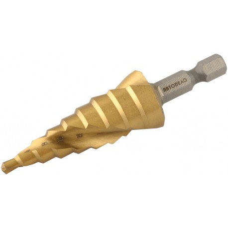 Сверло ступенчатое 4-20 мм (9 ступ., хвостовик-6 гр.) АвтоDело 45720