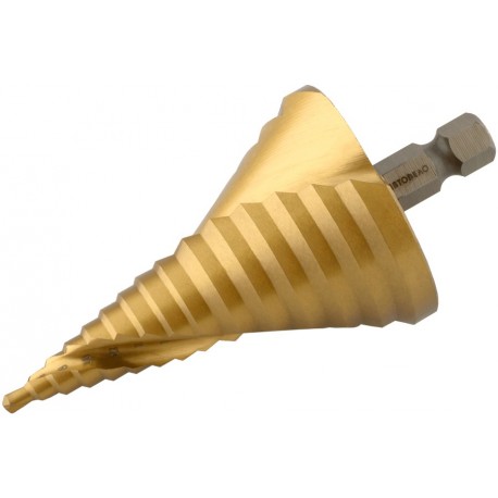 Сверло ступенчатое 4-50 мм (15 ступ., хвостовик-6 гр.) АвтоDело 45750